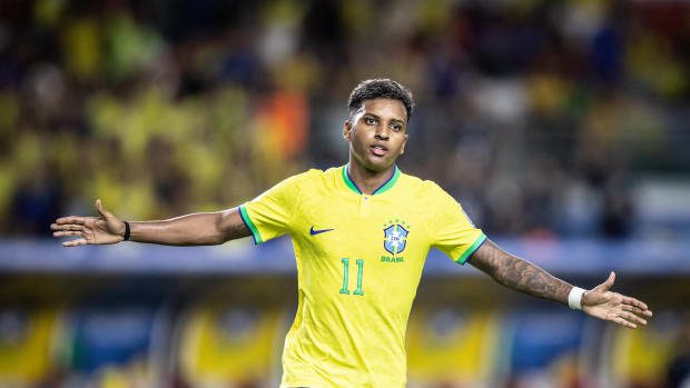 Rodrygo con la selección de brasil 
